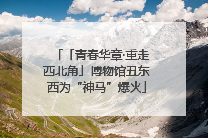 「青春华章·重走西北角」博物馆丑东西为“神马”爆火