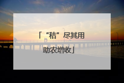 “秸”尽其用 助农增收