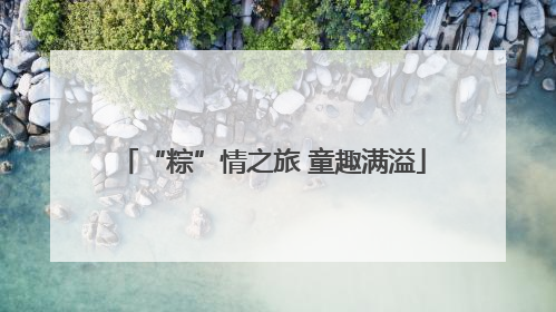 “粽”情之旅 童趣满溢