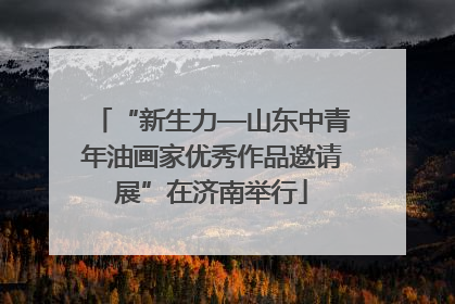 “新生力—山东中青年油画家优秀作品邀请展”在济南举行