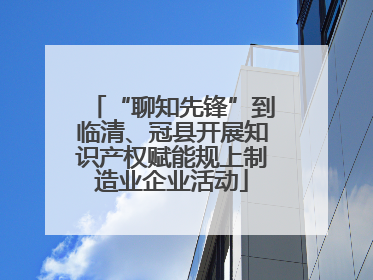“聊知先锋”到临清、冠县开展知识产权赋能规上制造业企业活动