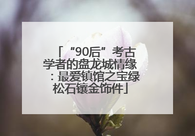 “90后”考古学者的盘龙城情缘：最爱镇馆之宝绿松石镶金饰件