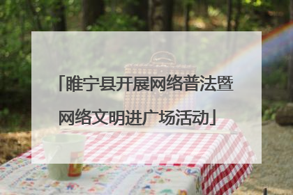 睢宁县开展网络普法暨网络文明进广场活动