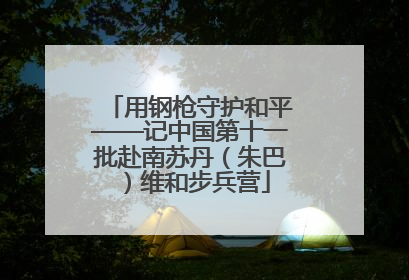 用钢枪守护和平——记中国第十一批赴南苏丹（朱巴）维和步兵营