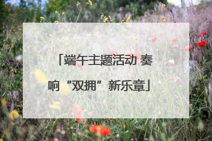端午主题活动 奏响“双拥”新乐章