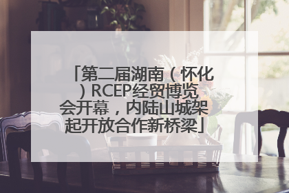 第二届湖南（怀化）RCEP经贸博览会开幕，内陆山城架起开放合作新桥梁
