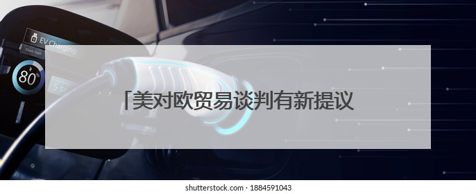 美对欧贸易谈判有新提议 欧盟：做好两手准备