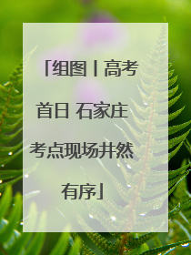 组图丨高考首日 石家庄考点现场井然有序