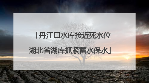 丹江口水库接近死水位 湖北省湖库抓紧蓄水保水