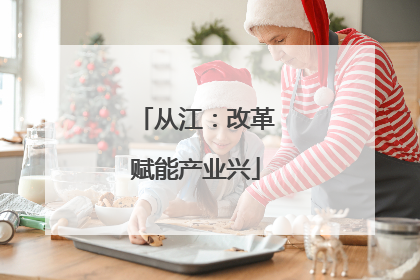 从江：改革赋能产业兴
