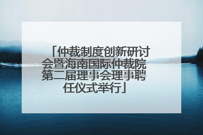 仲裁制度创新研讨会暨海南国际仲裁院第二届理事会理事聘任仪式举行