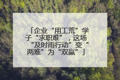 企业“用工荒”学子“求职难”，这场“及时雨行动”变“两难”为“双赢”