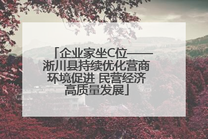企业家坐C位——淅川县持续优化营商环境促进 民营经济高质量发展
