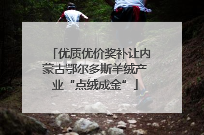 优质优价奖补让内蒙古鄂尔多斯羊绒产业“点绒成金”