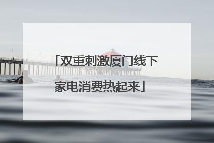 双重刺激厦门线下家电消费热起来
