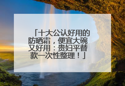 十大公认好用的防晒霜，便宜大碗又好用：贵妇平替款一次性整理！