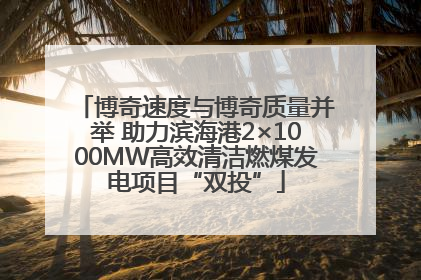 博奇速度与博奇质量并举 助力滨海港2×1000MW高效清洁燃煤发电项目“双投”