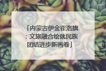 内蒙古伊金霍洛旗：文旅融合绘就民族团结进步新画卷