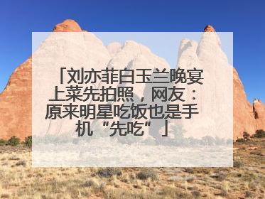 刘亦菲白玉兰晚宴上菜先拍照，网友：原来明星吃饭也是手机“先吃”