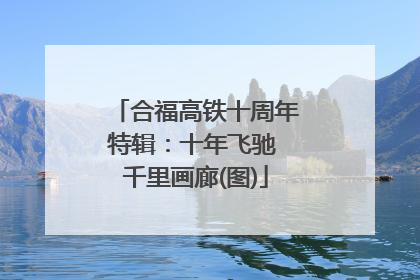 合福高铁十周年特辑：十年飞驰 千里画廊(图)