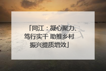 同江：凝心聚力、笃行实干 助推乡村振兴提质增效