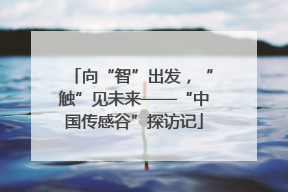 向“智”出发，“触”见未来——“中国传感谷”探访记