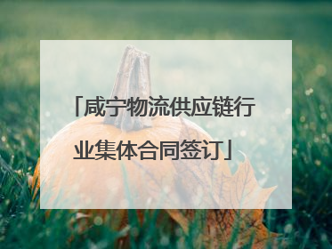咸宁物流供应链行业集体合同签订