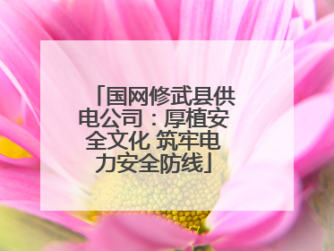 国网修武县供电公司：厚植安全文化 筑牢电力安全防线