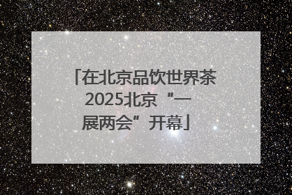 在北京品饮世界茶 2025北京“一展两会”开幕