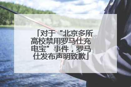 对于“北京多所高校禁用罗马仕充电宝”事件，罗马仕发布声明致歉