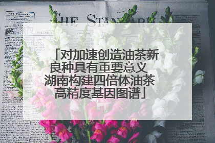 对加速创造油茶新良种具有重要意义 湖南构建四倍体油茶高精度基因图谱