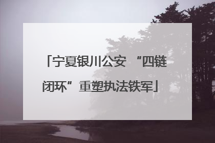宁夏银川公安 “四链闭环”重塑执法铁军
