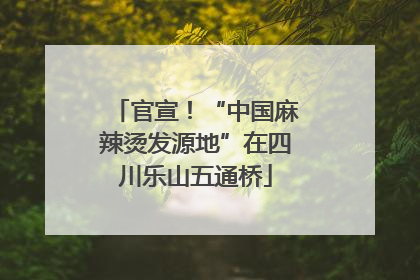官宣！“中国麻辣烫发源地”在四川乐山五通桥