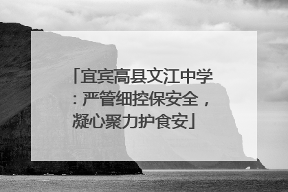 宜宾高县文江中学：严管细控保安全，凝心聚力护食安