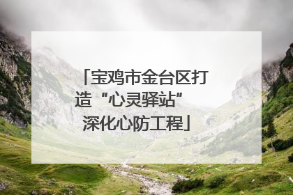 宝鸡市金台区打造“心灵驿站” 深化心防工程