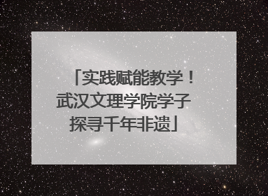实践赋能教学！武汉文理学院学子探寻千年非遗