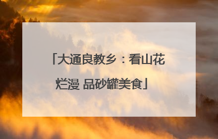 大通良教乡：看山花烂漫 品砂罐美食