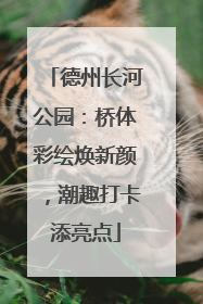德州长河公园：桥体彩绘焕新颜，潮趣打卡添亮点
