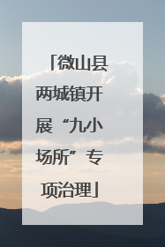 微山县两城镇开展“九小场所”专项治理