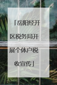 岳阳经开区税务局开展个体户税收宣传