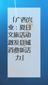 广西兴业：夏日文旅活动激发县域消费新活力