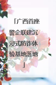 广西首座警企联建沉浸式防诈体验基地落地