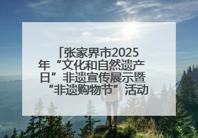 张家界市2025年“文化和自然遗产日”非遗宣传展示暨“非遗购物节”活动在慈利县盛大启幕