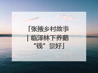 张掖乡村故事｜临泽林下养鹅“钱”景好