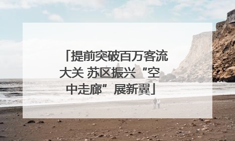 提前突破百万客流大关 苏区振兴“空中走廊”展新翼