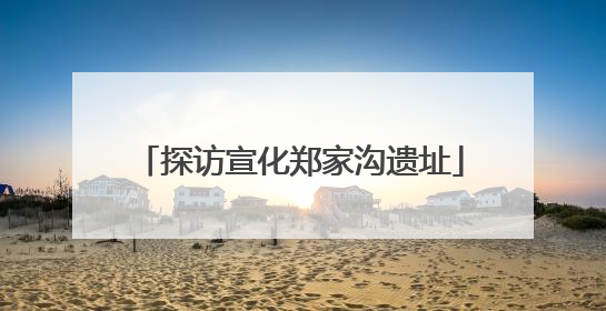 探访宣化郑家沟遗址
