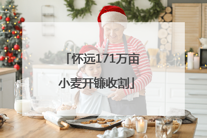 怀远171万亩小麦开镰收割