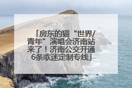 房东的猫“世界/青年”演唱会济南站来了！济南公交开通6条歌迷定制专线