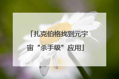 扎克伯格找到元宇宙“杀手级”应用