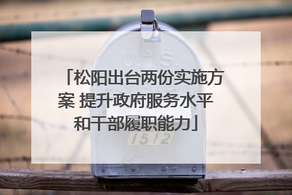 松阳出台两份实施方案 提升政府服务水平和干部履职能力